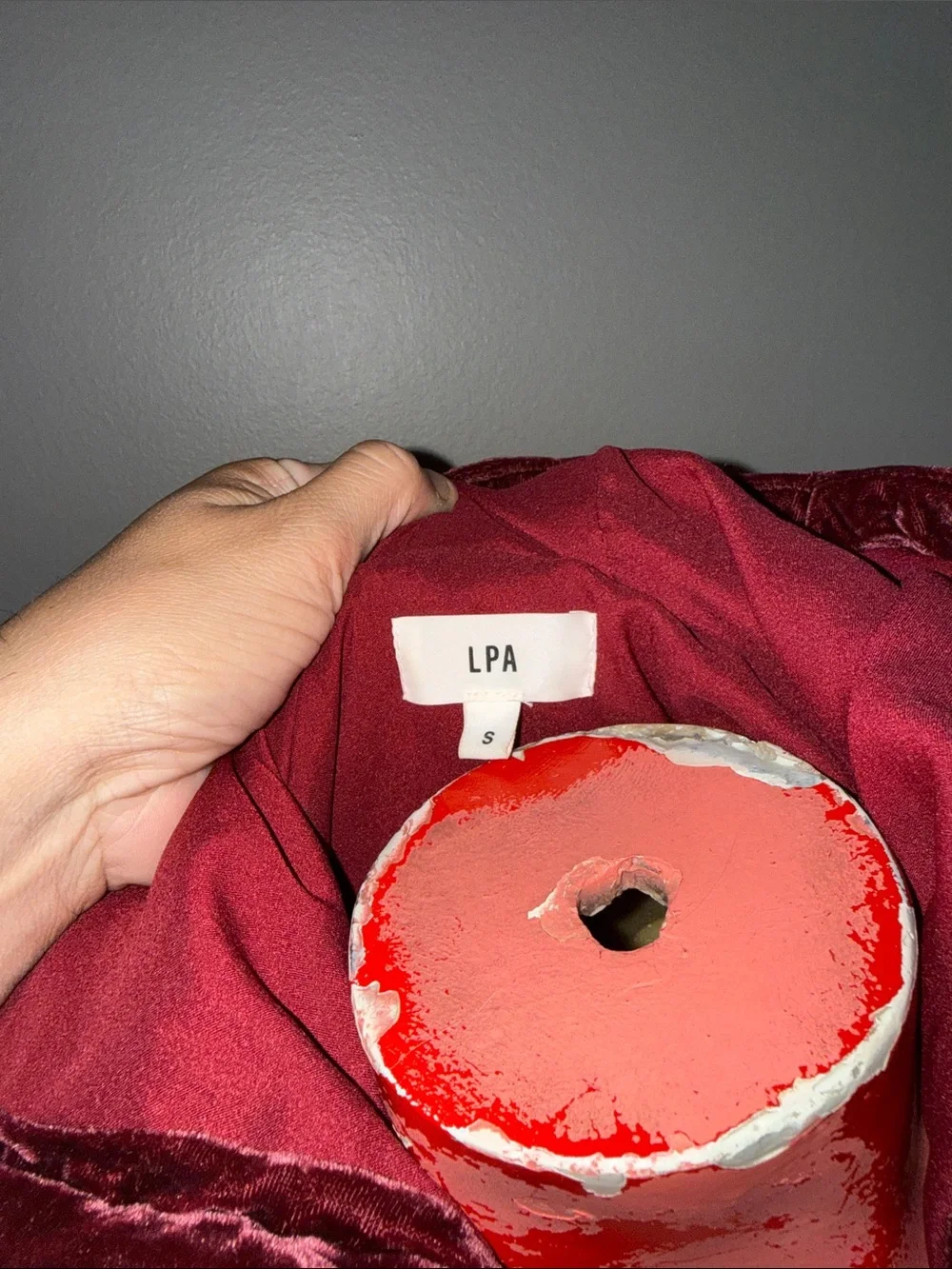 LPA velvet puffer jacket